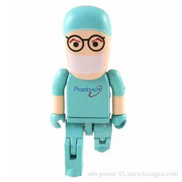 Classic USB Drives, Image of Doctor, Customized Logos Available, Full Capacity, 100 Pieces MOQ